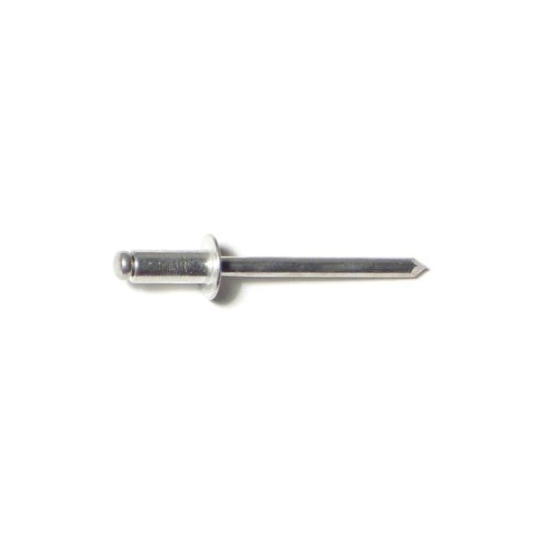 Midwest Fastener Blind Rivet, Dome Head, 3/16 in Dia., 1/4 in L, Aluminum Body, 50 PK 53936 - main